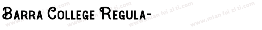 Barra College Regula字体转换
